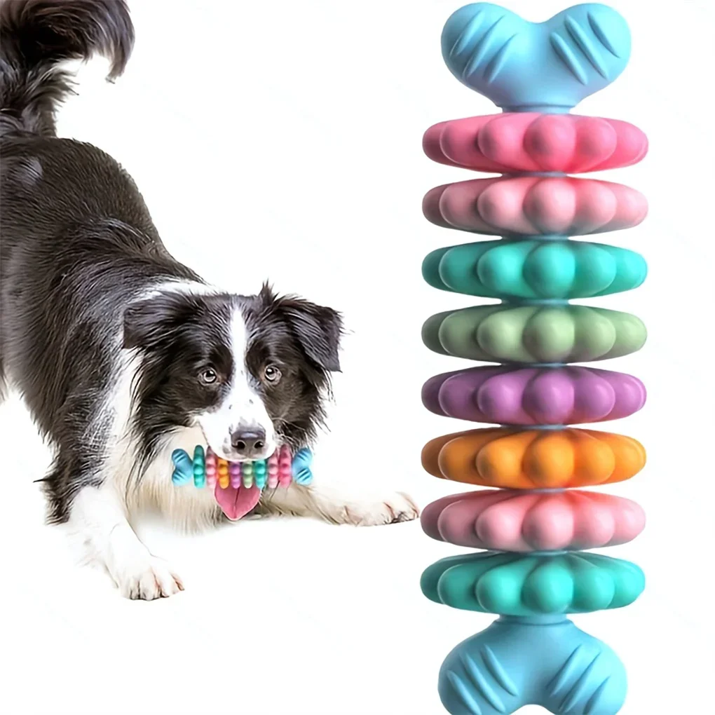 Pet Toys Dog Chew Meaty Bone Toys TPR Bone Type Multi-meat Pieces Bite Bite Resistant Teeth Toy Set Dog Bone Toy Supplies - Image 4