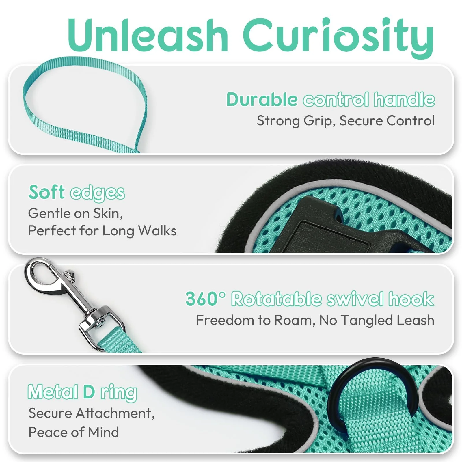 Cat Puppy Outdoor Walking Supplies Fashion Pet Harness and Leash Set for Small Dogs Cats Breathable Durable Kitten Harnesses - Image 6