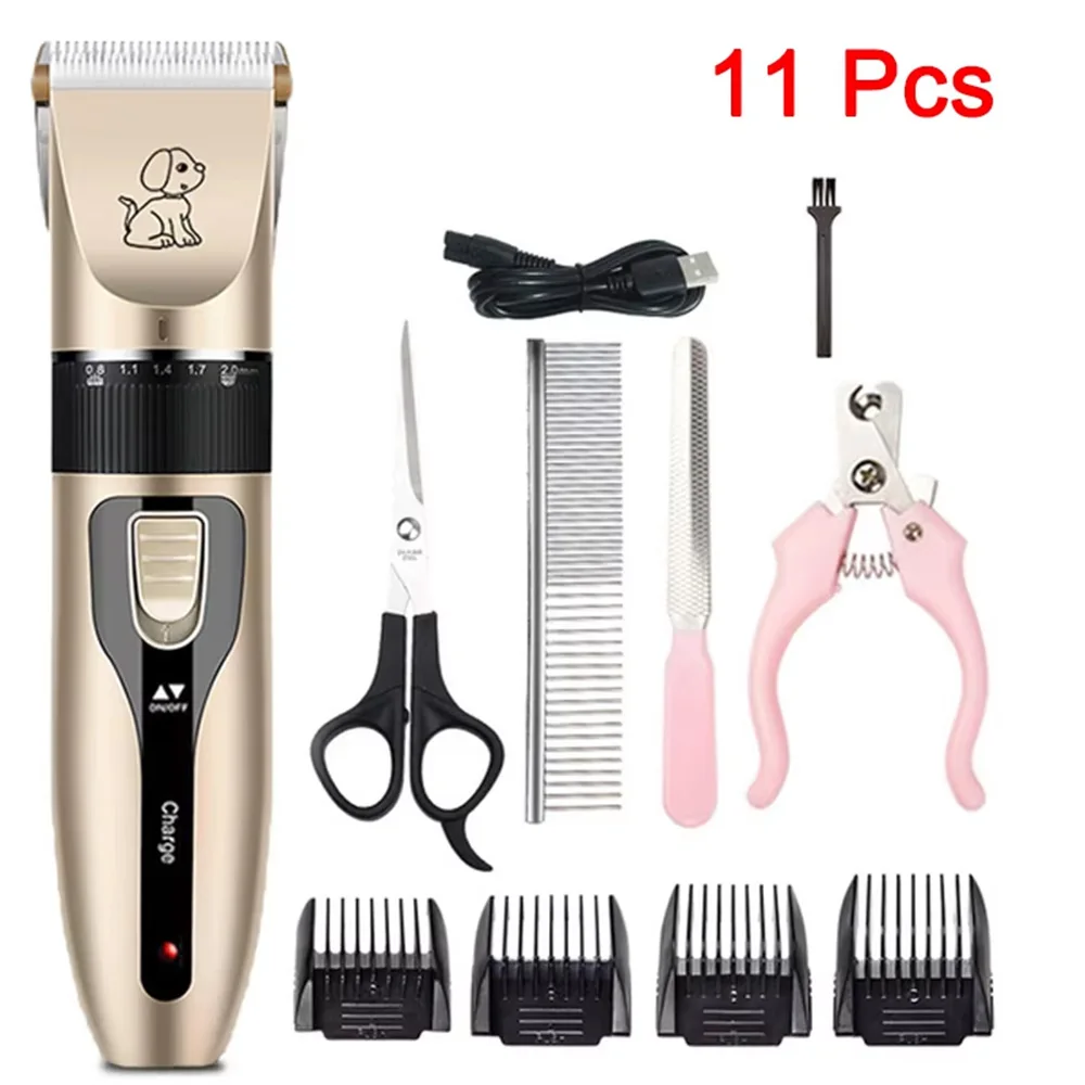 Electrical Pet Clipper Professional Grooming Kit Rechargeable Pet Hair Trimmer Shaver Set Animals Hair Cutting Machine Low-Noise - Image 7