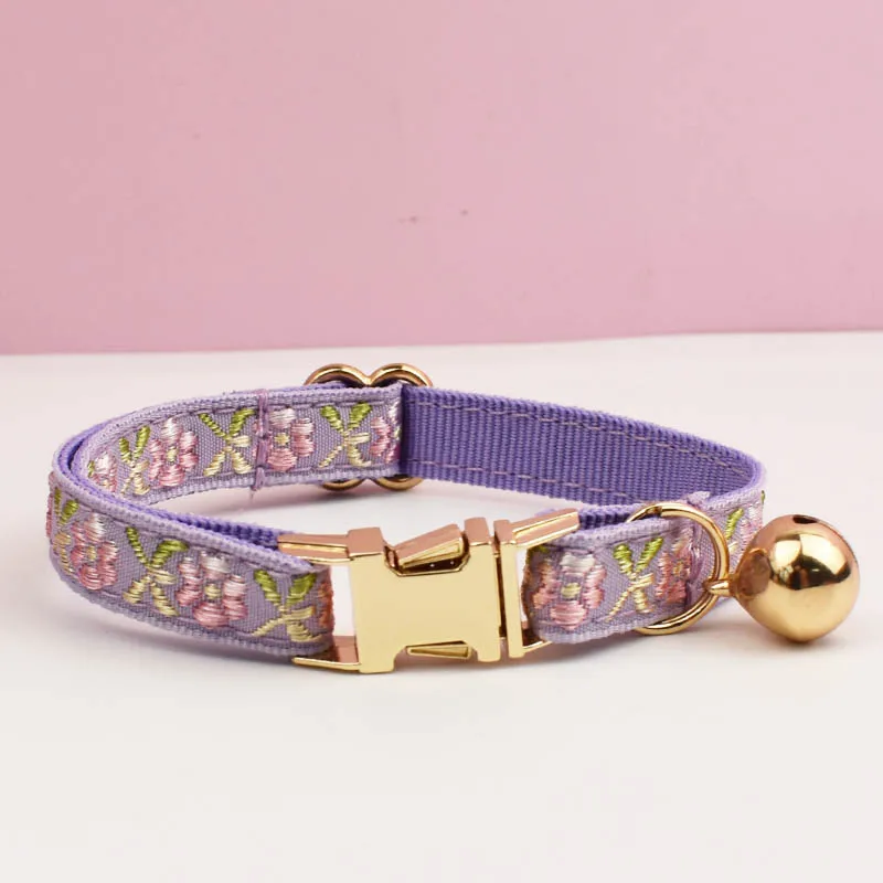 Cute Cat Collar Personalized Cat Collar leash set with Bell Engraving ID Tag Nameplate Kitten Collars Necklace - Image 13