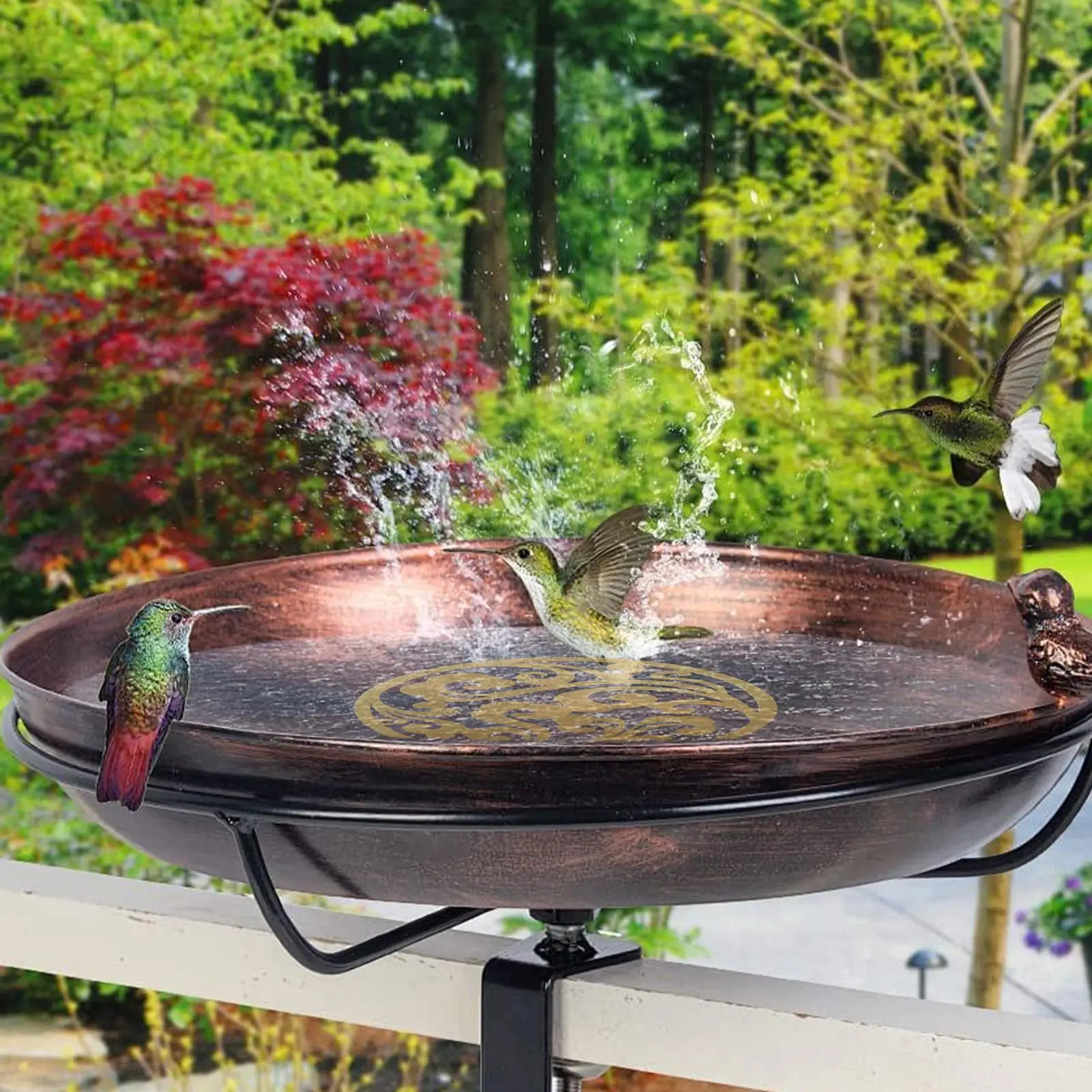 Copper Disc for Bird Bath Copper Safe Fountain Cleaner Garden Supplies Bird Bath Water Purification for outdoor bird bowls - Image 3