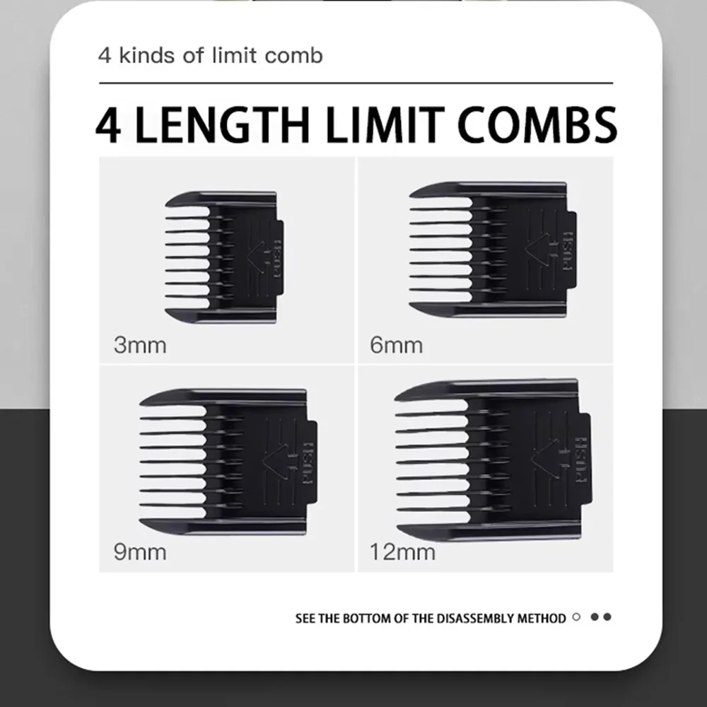 Electrical Pet Clipper Professional Grooming Kit Rechargeable Pet Hair Trimmer Shaver Set Animals Hair Cutting Machine Low-Noise - Image 4