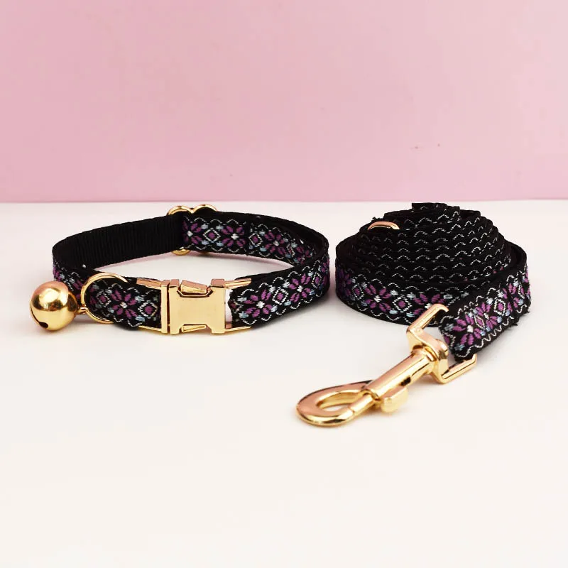 Cute Cat Collar Personalized Cat Collar leash set with Bell Engraving ID Tag Nameplate Kitten Collars Necklace - Image 22