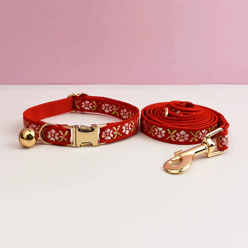 Cute Cat Collar Personalized Cat Collar leash set with Bell Engraving ID Tag Nameplate Kitten Collars Necklace - Image 20
