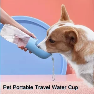 Pets Water Bottle Portable Food Grade Material Dog Cat Travel Pet Water Cup Bottle With Food Dispenser Puppy Water Bottle
