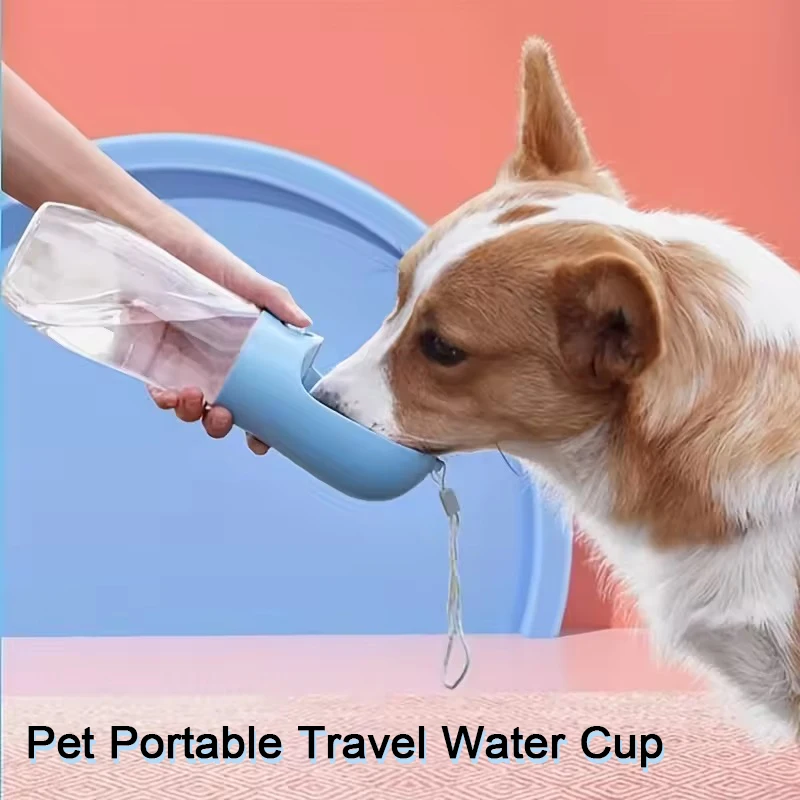 Pets Water Bottle Portable Food Grade Material Dog Cat Travel Pet Water Cup Bottle With Food Dispenser Puppy Water Bottle