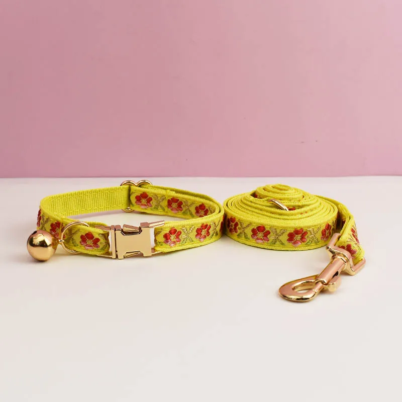 Cute Cat Collar Personalized Cat Collar leash set with Bell Engraving ID Tag Nameplate Kitten Collars Necklace - Image 16