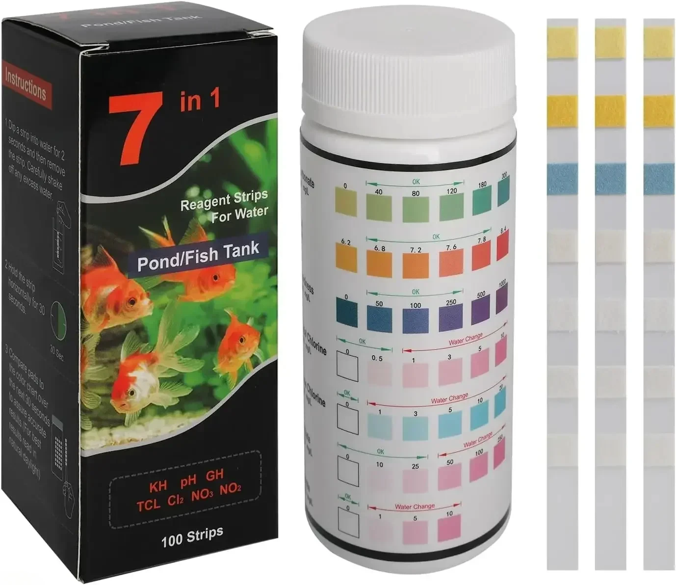 Aquarium Test Strip Freshwater Swimming Pool Aquarium Water pH Test Strips Water Quality Fish Tank Test Strip PH Quality Kit - Image 11