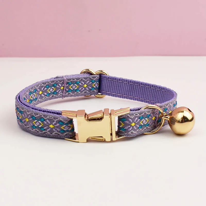 Cute Cat Collar Personalized Cat Collar leash set with Bell Engraving ID Tag Nameplate Kitten Collars Necklace - Image 9