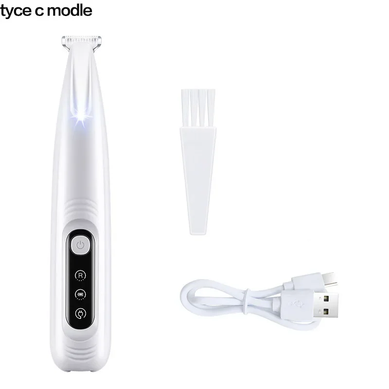 New Dog Paw Trimmer with LED Light Fully Waterproof Pet Hair Trimmer with LED Display Dog Clippers for Grooming 18mm Widen Blade - Image 10