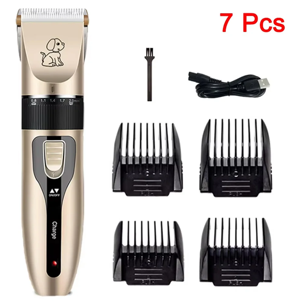 Electrical Pet Clipper Professional Grooming Kit Rechargeable Pet Hair Trimmer Shaver Set Animals Hair Cutting Machine Low-Noise - Image 8