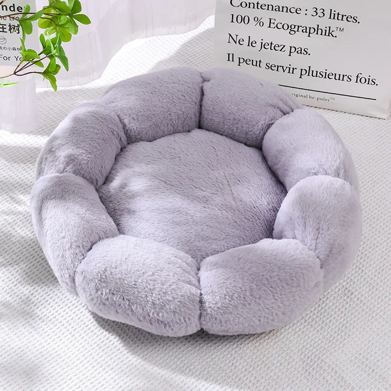 Flower Soft Cat Bed Sleeping Cat Mat Winter Warm Dog Bed for Small Dog Cushion Breathable Cat Cushion Thicken Dog House Pet Bed - Image 9