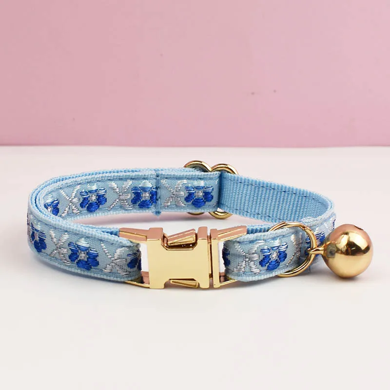 Cute Cat Collar Personalized Cat Collar leash set with Bell Engraving ID Tag Nameplate Kitten Collars Necklace - Image 17