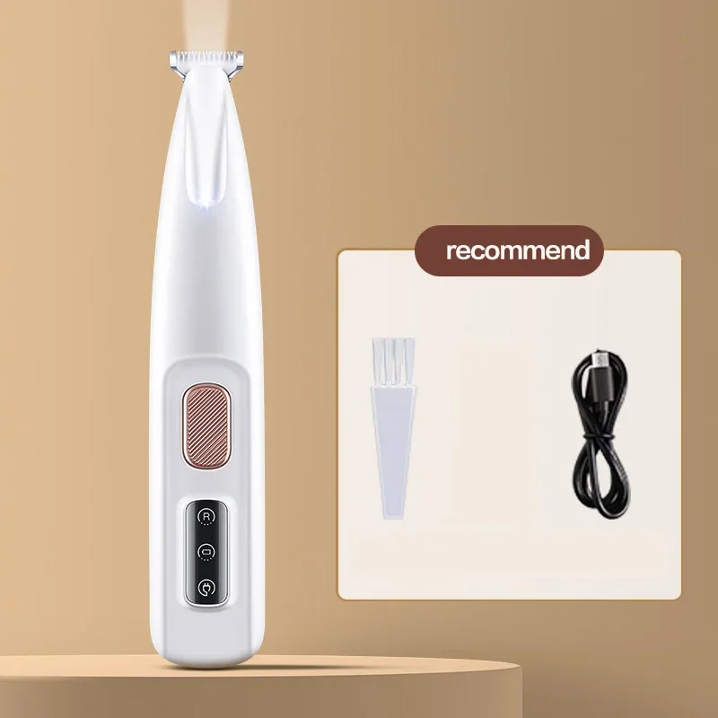 New Dog Paw Trimmer with LED Light Fully Waterproof Pet Hair Trimmer with LED Display Dog Clippers for Grooming 18mm Widen Blade - Image 9