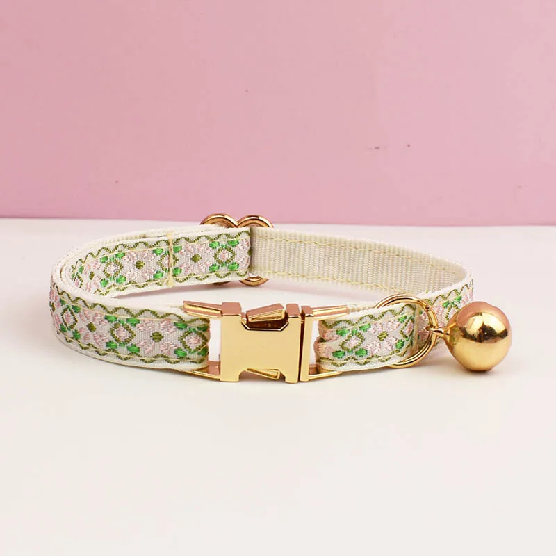 Cute Cat Collar Personalized Cat Collar leash set with Bell Engraving ID Tag Nameplate Kitten Collars Necklace - Image 11