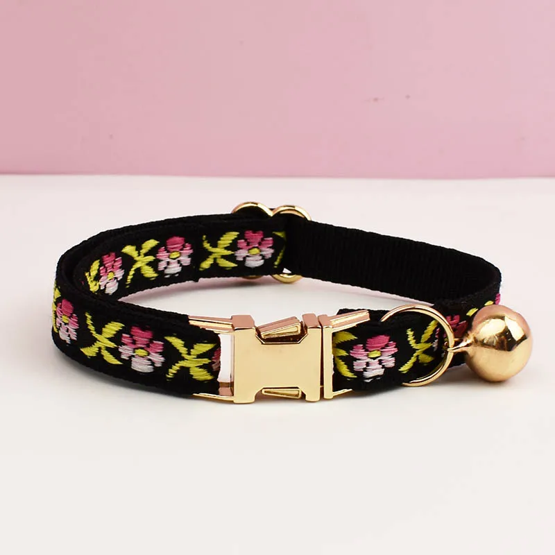 Cute Cat Collar Personalized Cat Collar leash set with Bell Engraving ID Tag Nameplate Kitten Collars Necklace - Image 25