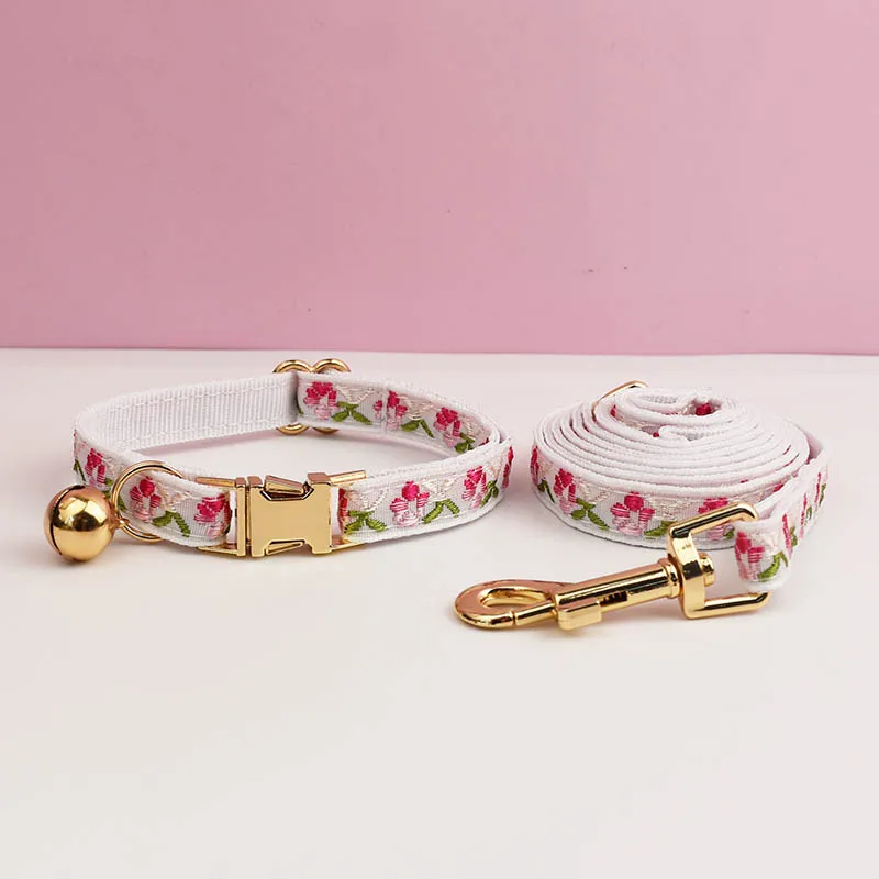 Cute Cat Collar Personalized Cat Collar leash set with Bell Engraving ID Tag Nameplate Kitten Collars Necklace - Image 28