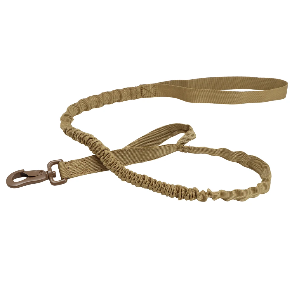Tactical cat Leash Adjustable Quick Release Elastic Leads Rope With 2 Control Handle Military Heavy Duty Dog Leashes For Dogs - Image 7