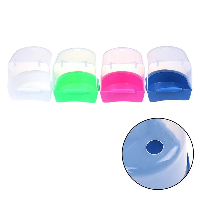 Plastic Bird Water Bath Box Bathtub Parrot For Parakeet Hanging Bowl - Image 5