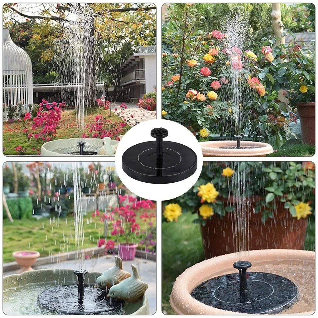 Solar Water Fountain - Mini Solar-Powered, Pool/Pond Waterfall Fountain, Outdoor Garden Decoration & Bird Bath Supplies - Image 5
